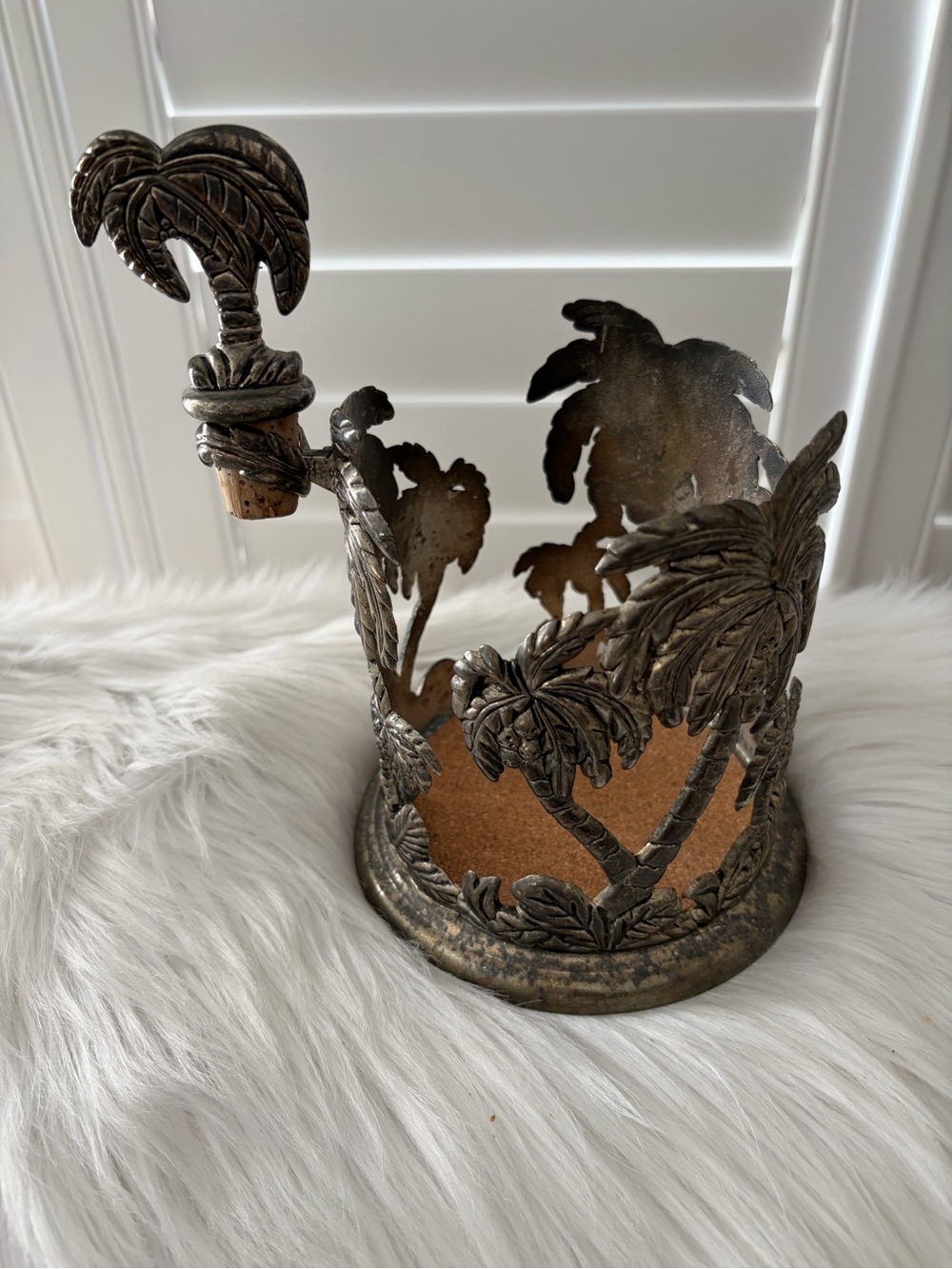 Godinger Decorative Palm Tree wine holder and cork holder